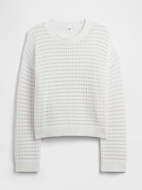 Oversized Crochet Sweater