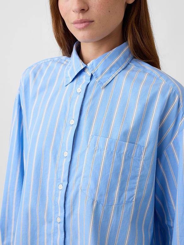 Oversized Shirt in Poplin