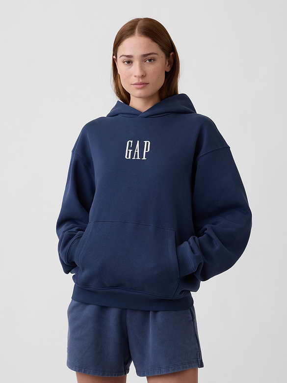 Adult Vintage Soft Oversized Gap Mini-Logo Hoodie