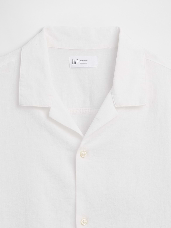 Linen-Blend Vacay Shirt in Standard Fit