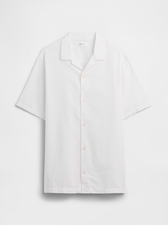 Linen-Blend Vacay Shirt in Standard Fit