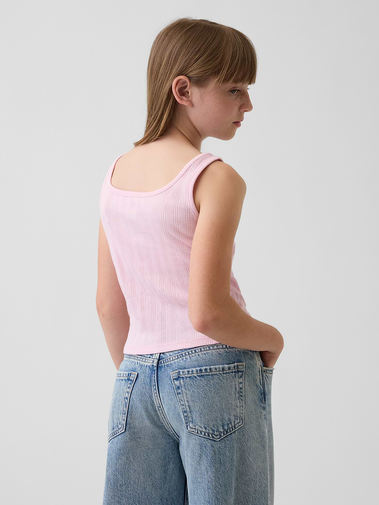 Image number 3 showing, Kids Pointelle Tank Top