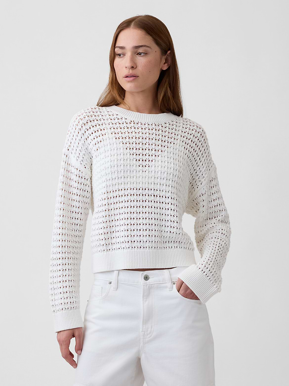 Oversized Crochet Sweater