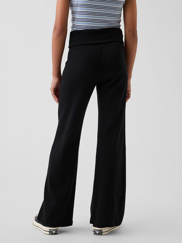 Image number 4 showing, Kids Foldover Flare Leggings