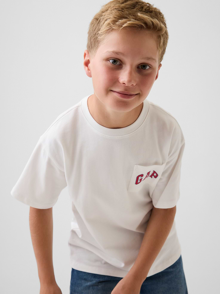 Image number 1 showing, Kids Heavyweight Relaxed Gap Logo T-Shirt