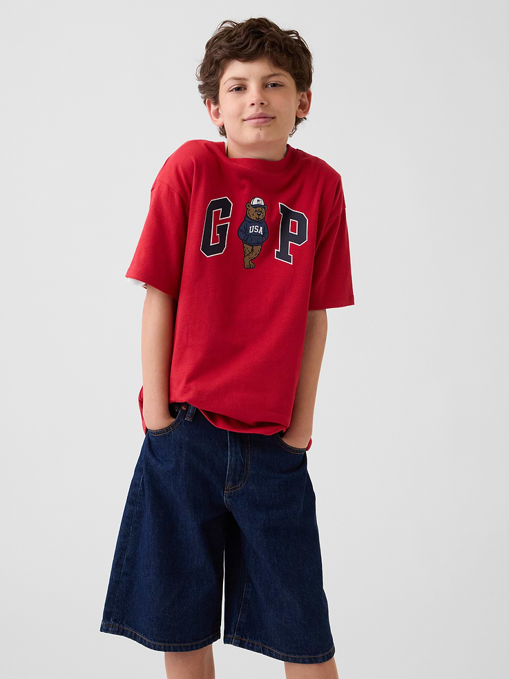 Image number 1 showing, Kids Heavyweight Relaxed Gap Logo T-Shirt