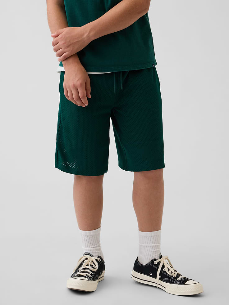 Image number 3 showing, Kids 8" Mesh Active Shorts
