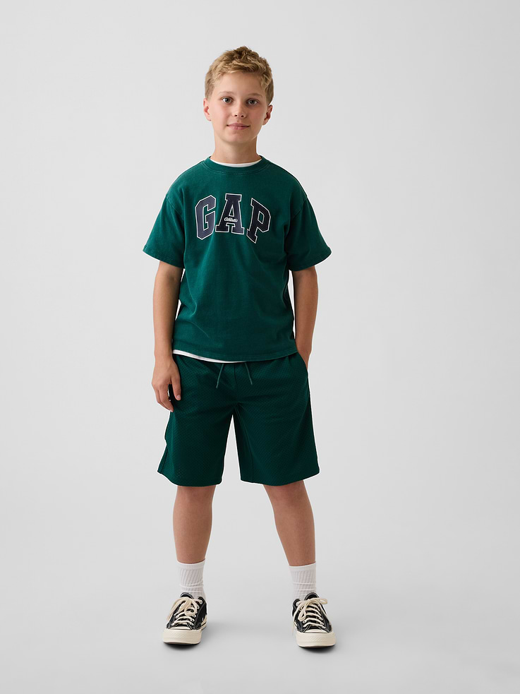 Image number 1 showing, Kids 8" Mesh Active Shorts