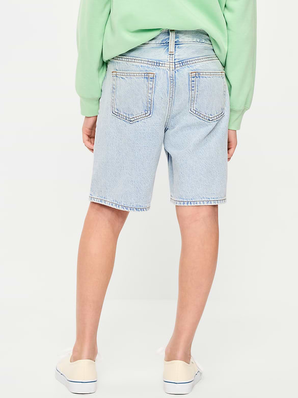 Knee Length Baggy Jean Shorts for Boys