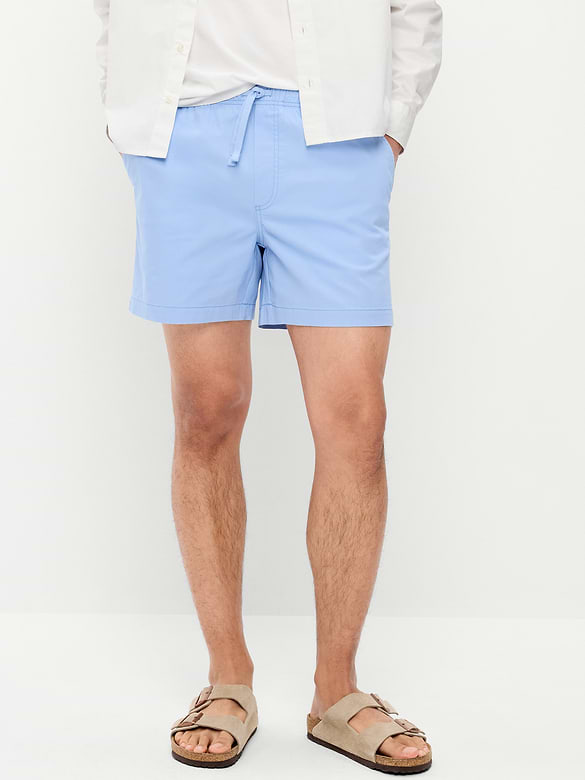 Short de jogging en sergé, entrejambe de 12,5 cm