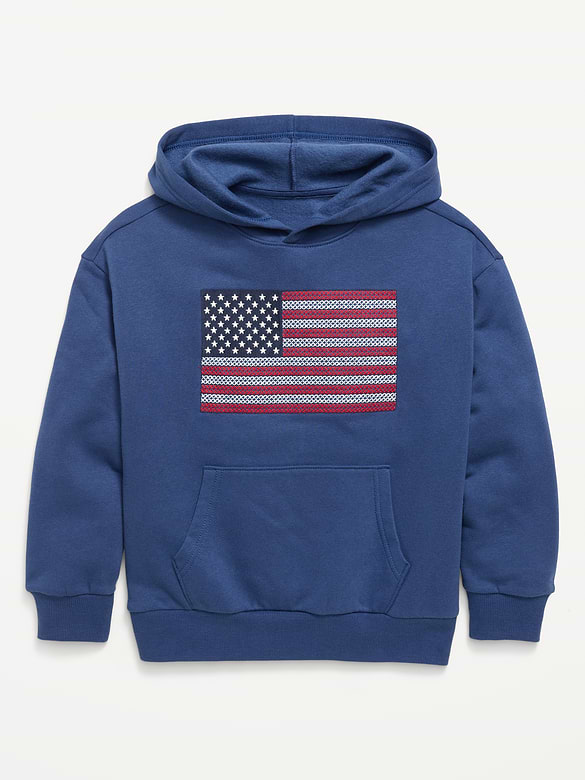 Favorite Fleece Oversized Graphic Pullover Hoodie for Boys
