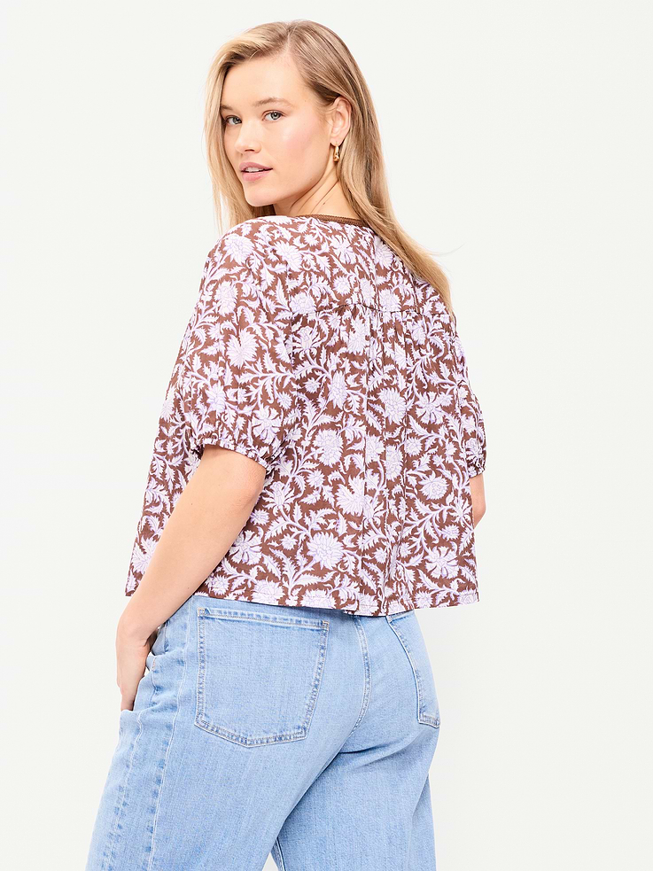 Image number 6 showing, Short-Sleeve Beaded Top