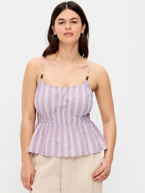 Camisole ajustée à smocks