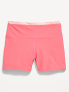 Image number 3 showing, High-Waisted PowerSoft Shorts for Girls