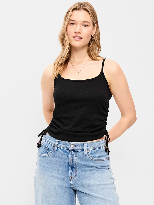 Camisole froncée sur les côtés