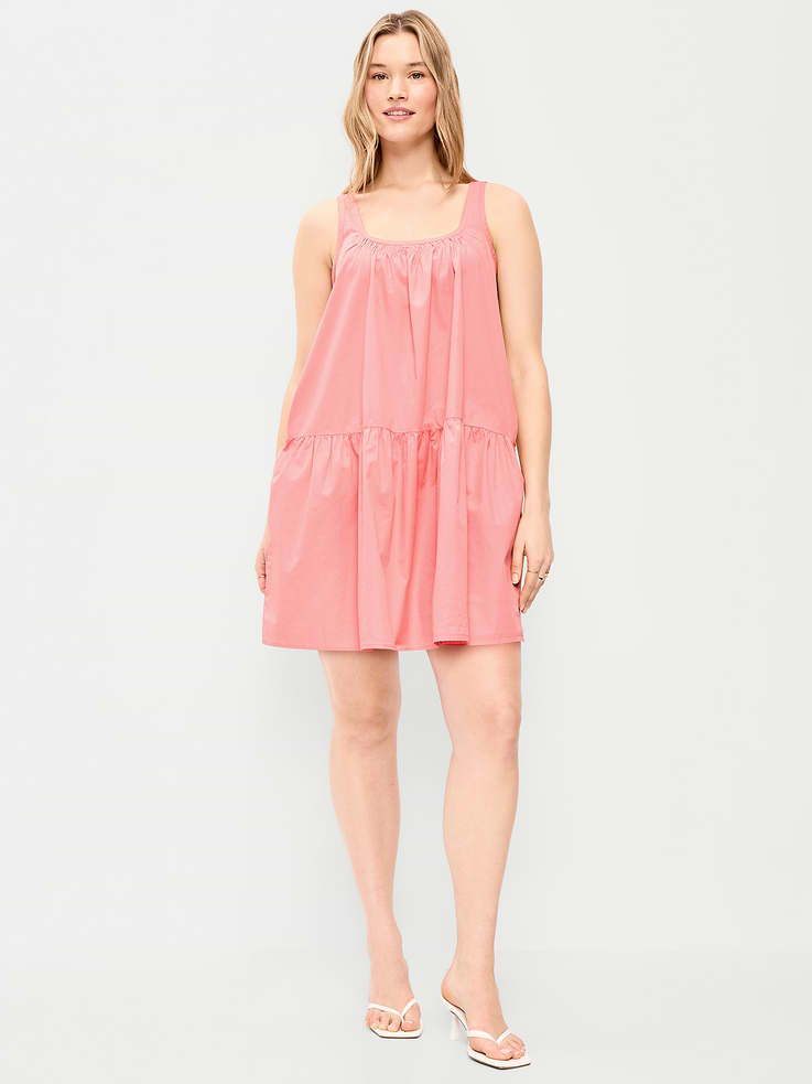 Image number 7 showing, Sleeveless Drop-Waist Swing Mini Dress