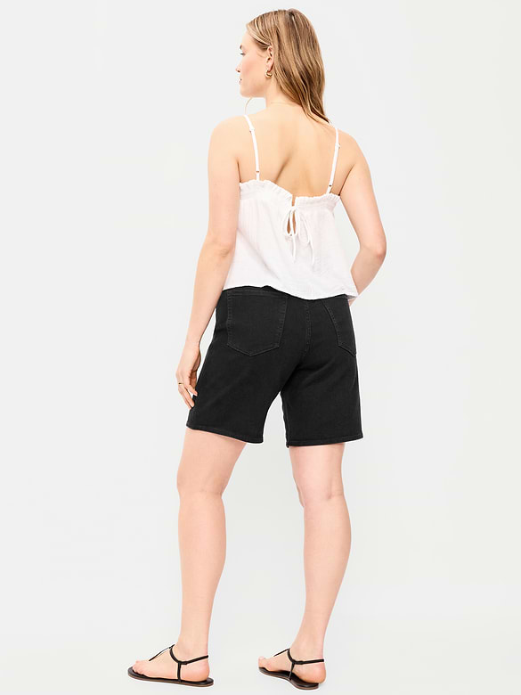 High-Waisted Wow Jean Shorts -- 9-inch inseam