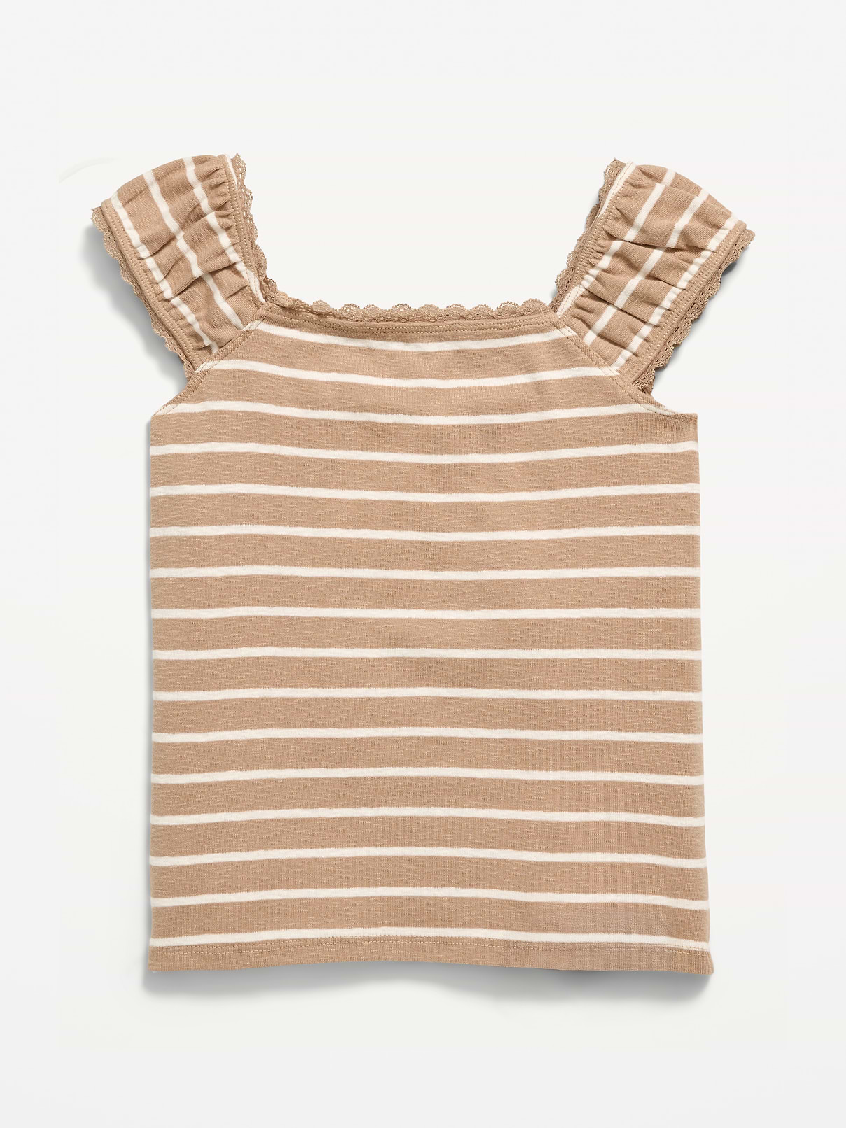 Image number 1 showing, Short-Sleeve Ribbed Top for Girls