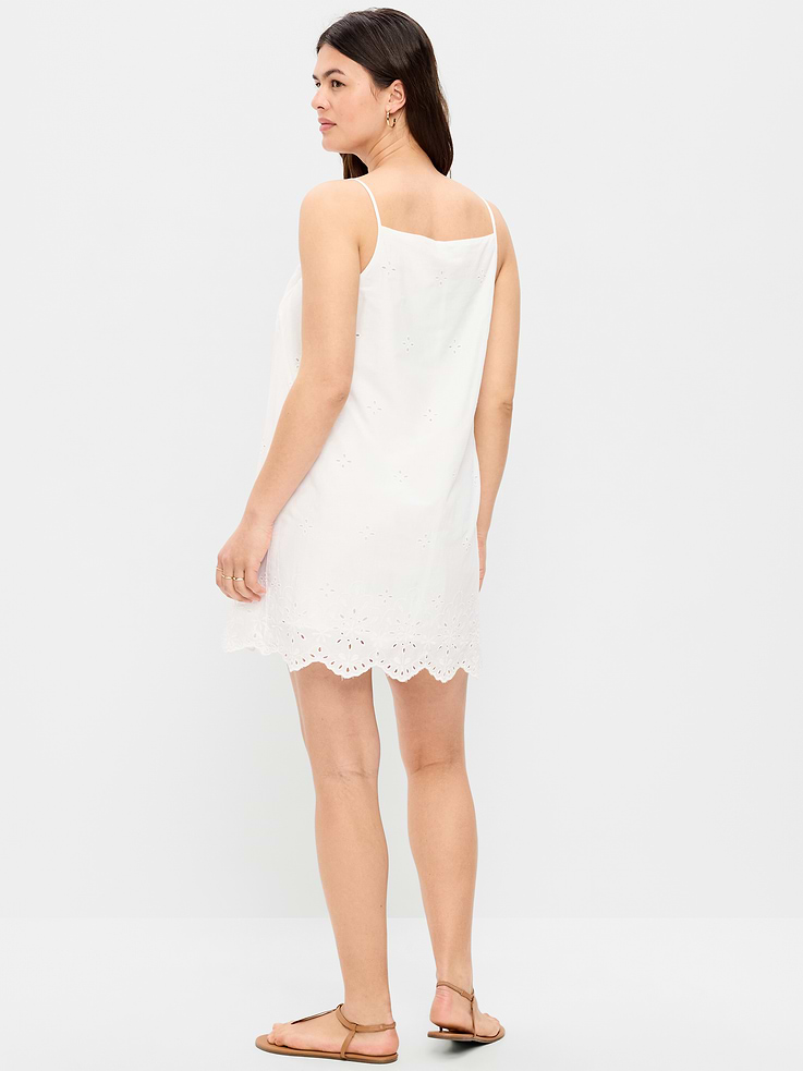 Image number 8 showing, Cut-Out Apron-Neck Mini Shift Dress