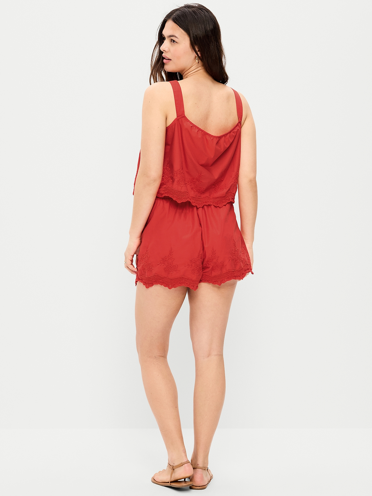 High-Waisted Lace-Trim Shorts | Old Navy