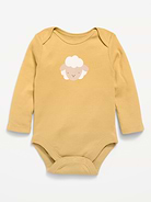 Image number 1 showing, Unisex Long-Sleeve Graphic Bodysuit for Baby