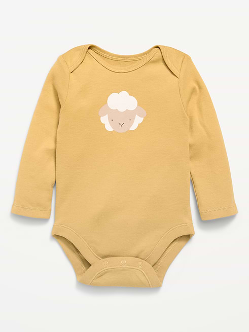 Unisex Unisex Long-Sleeve Graphic Bodysuit for Baby on clearance at Old Navy — 55% off