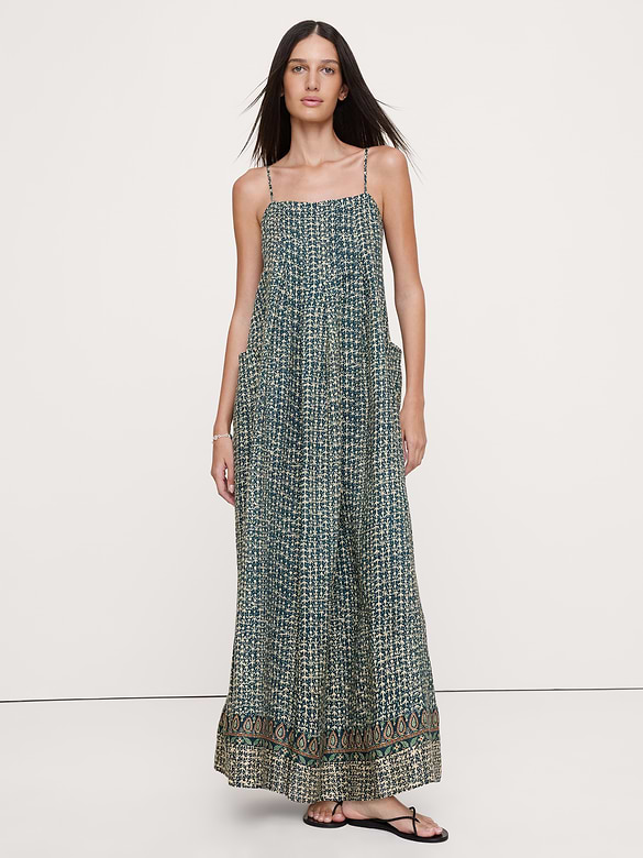 Linen Trapeze Dress