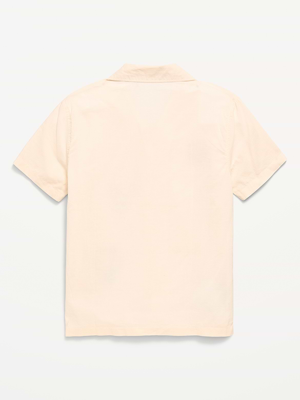 Short-Sleeve Embroidered Shirt for Boys