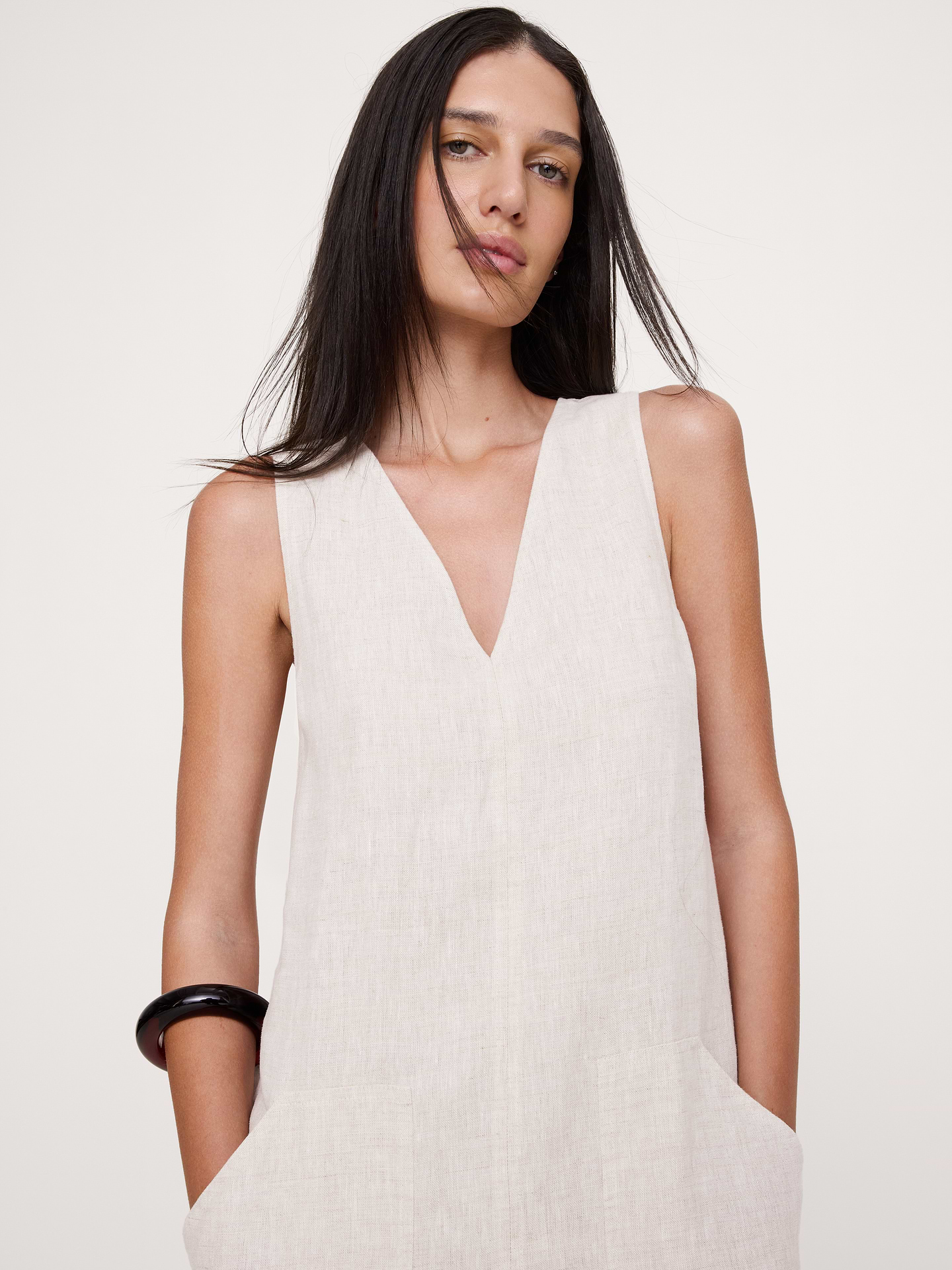 Image number 4 showing, Linen Shift Dress