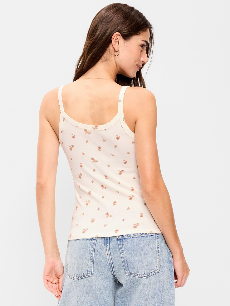 L'image numéro 2 présente Camisole en tricot pointelle
