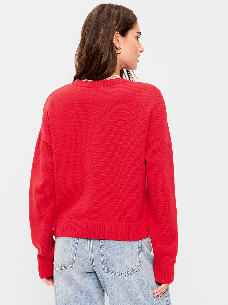 Image number 2 showing, Seaside Cotton Long-Sleeve Flag Sweater