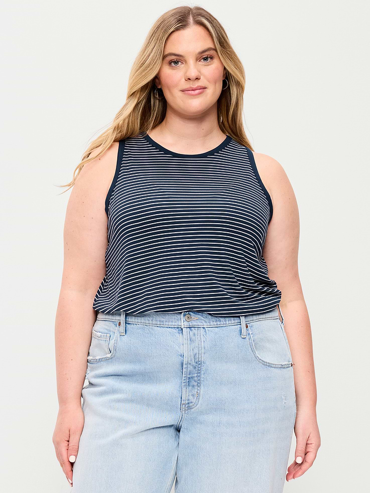 Image number 7 showing, Luxe High-Neck Tank Top