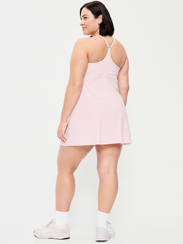 Stretch Woven Racerback Tennis Dress