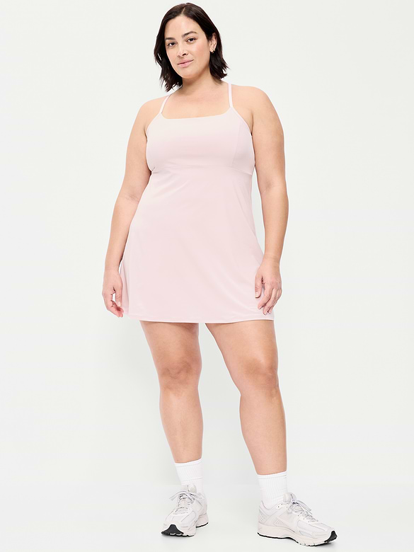 Stretch Woven Racerback Tennis Dress