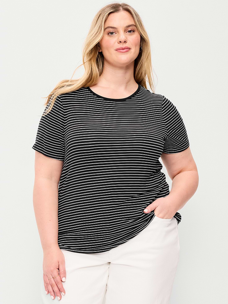 Image number 7 showing, Luxe Crew-Neck T-Shirt