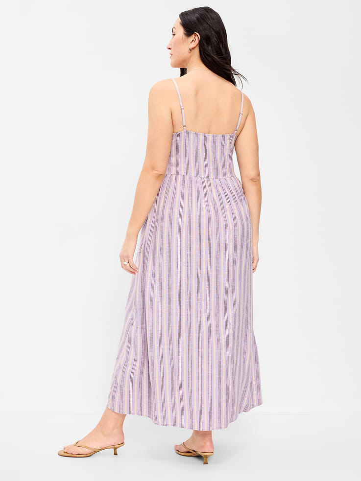 Image 7 of 9, Sleeveless Beaded Boho Maxi Dress
