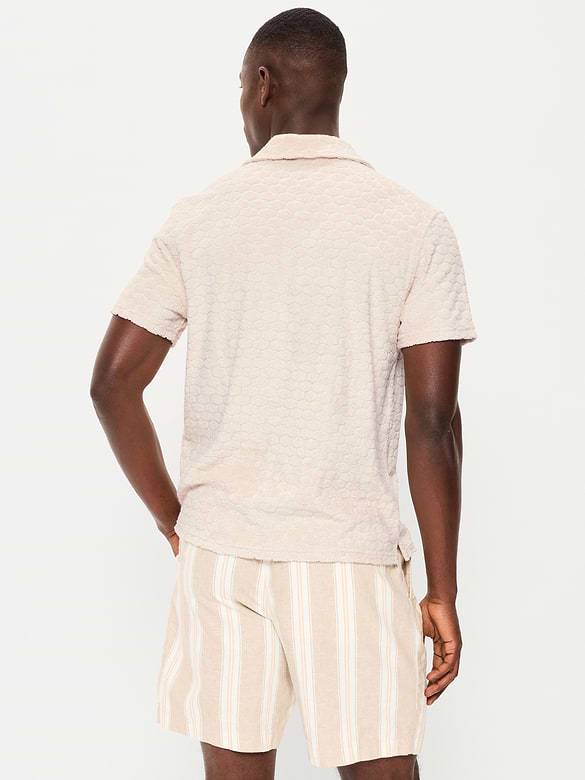 Textured Terry Polo