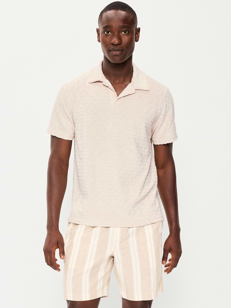 Image number 1 showing, Textured Terry Polo