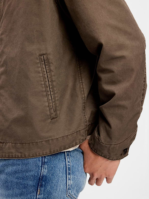 Cropped Canvas Barn Jacket