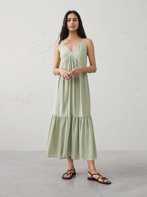 Empire-Tiered Midi Dress