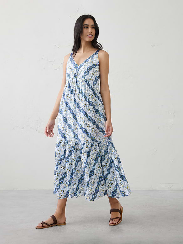 Empire-Tiered Midi Dress