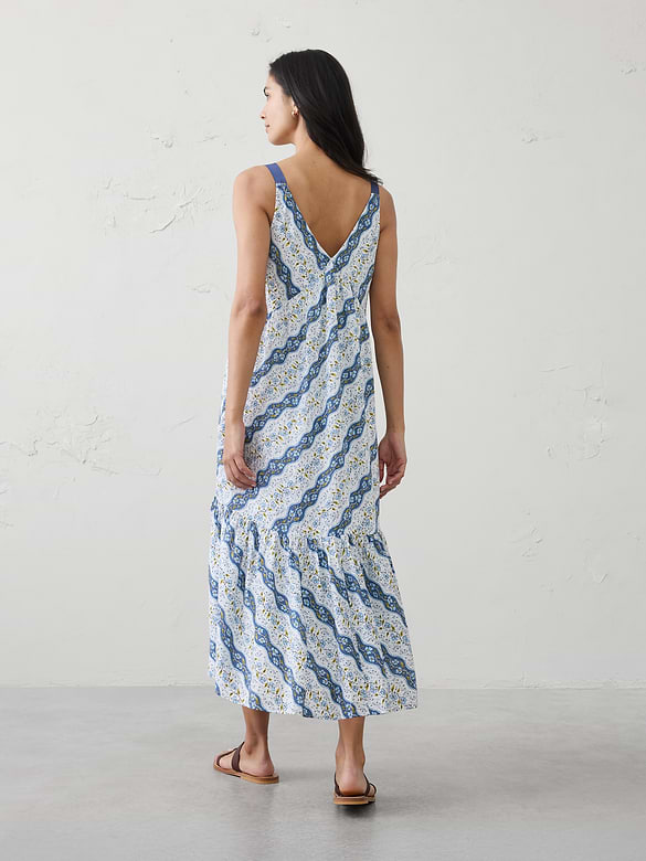 Empire-Tiered Midi Dress