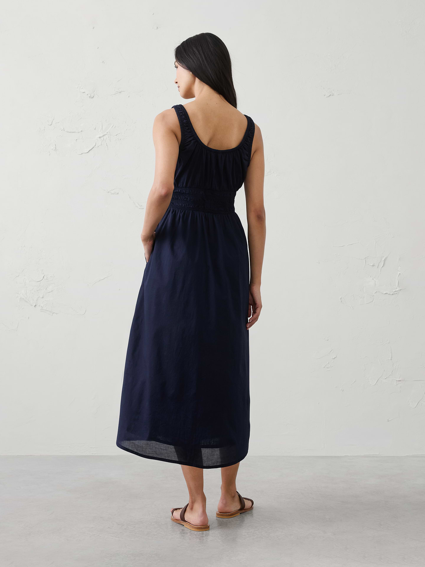 Image number 2 showing, Smocked Waist Midi Dress