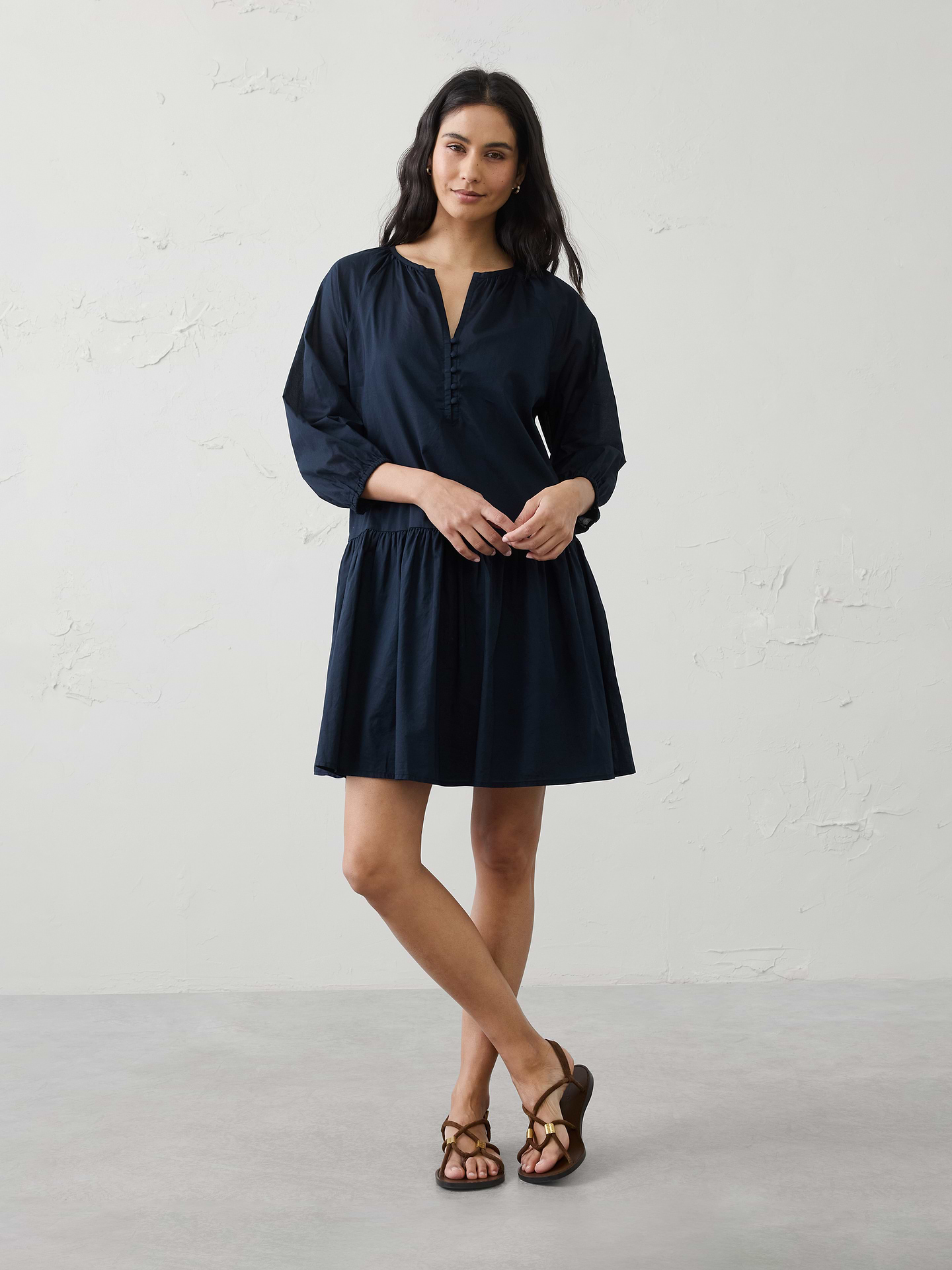 Image number 1 showing, Tiered Above-Knee Dress