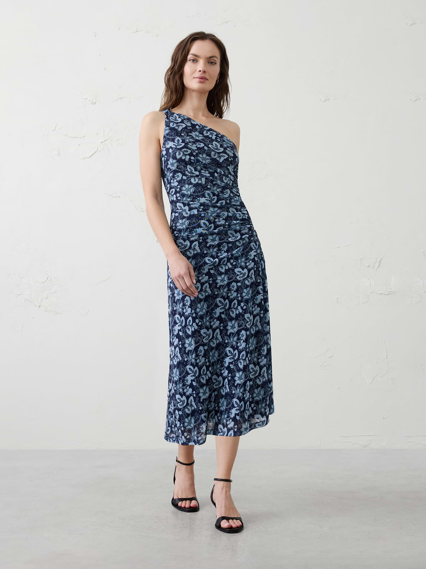 Image number 1 showing, One-Shoulder Midi Dress