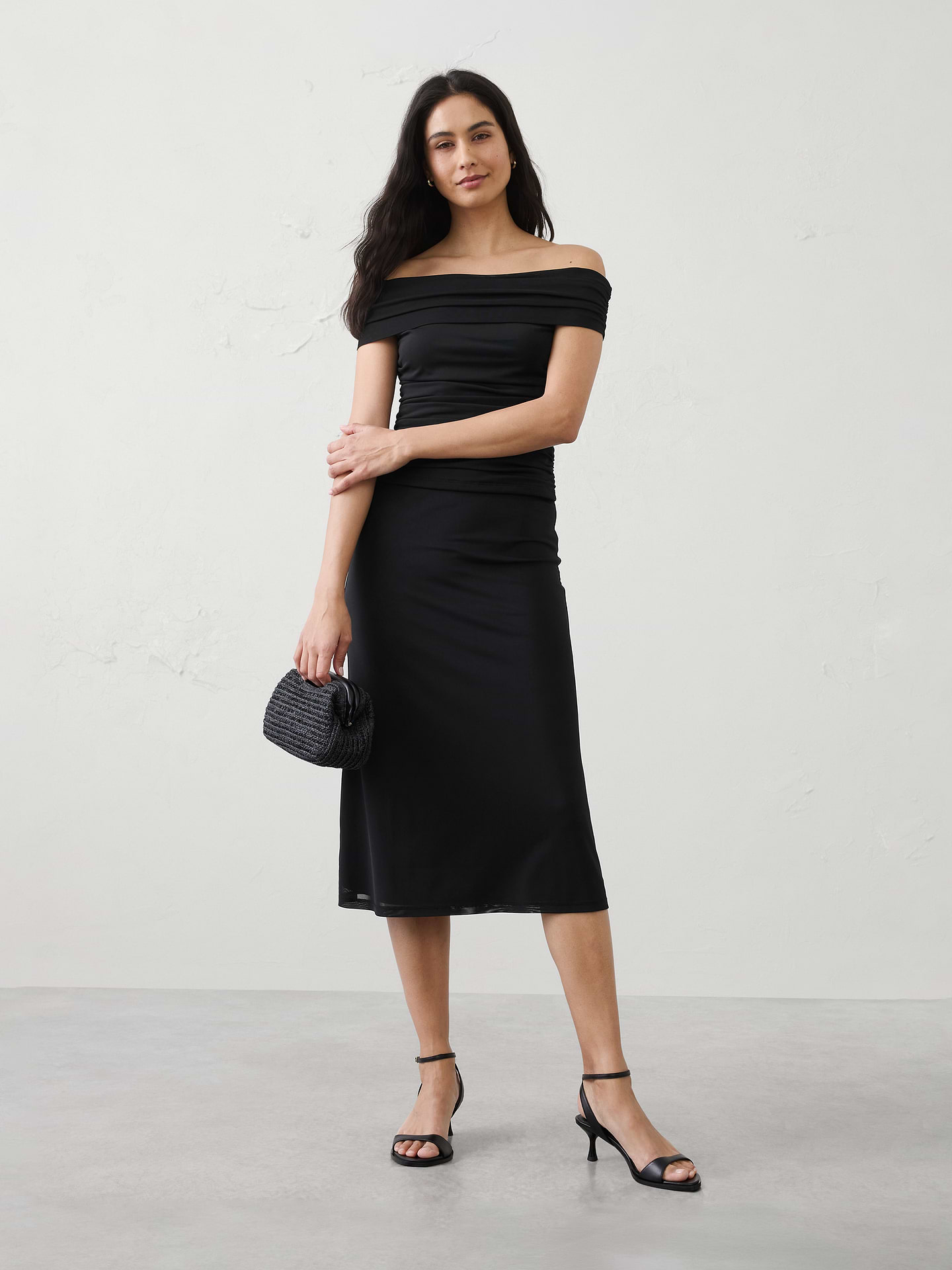 Image number 1 showing, Mesh Midi Skirt