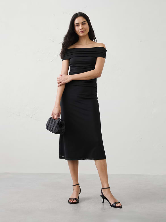 Mesh Midi Skirt