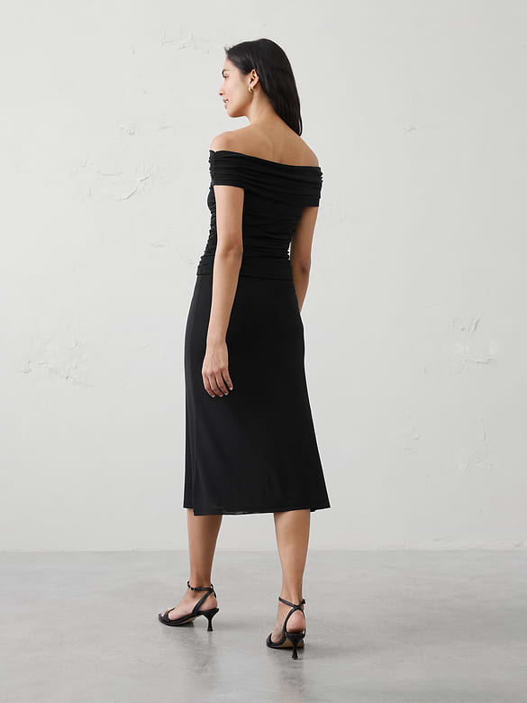 Mesh Midi Skirt