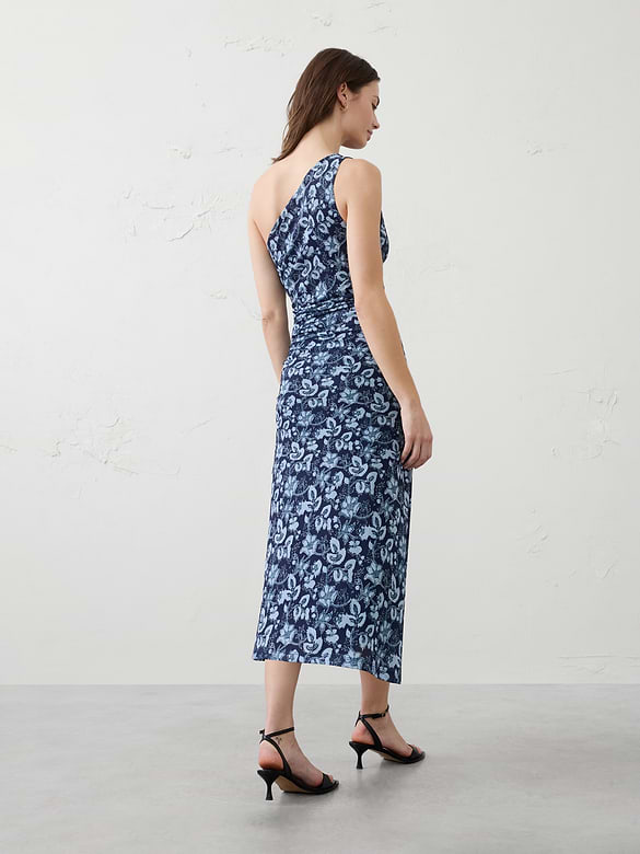 One-Shoulder Midi Dress