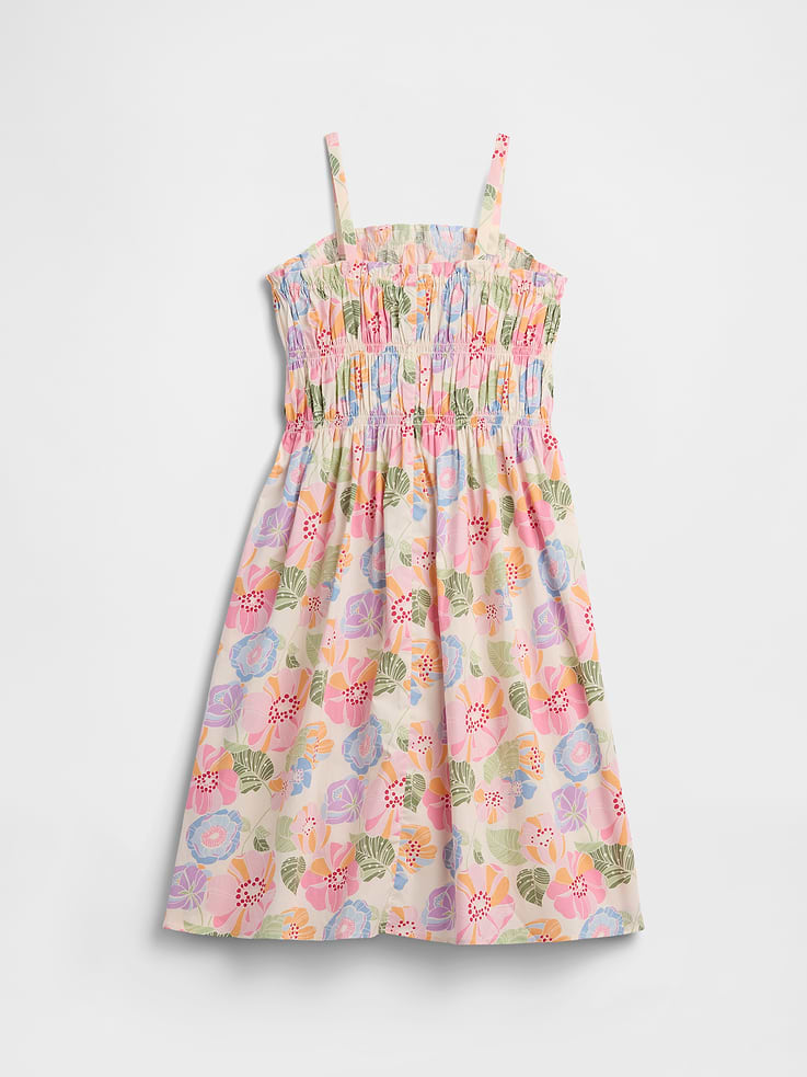 Image number 2 showing, Kids Print Smocked Midi Dress